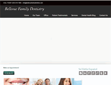 Tablet Screenshot of bellevuefamilydentistry.com